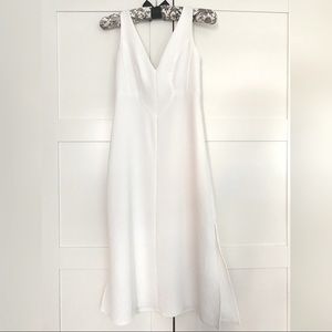 Rachel Comey white v-neck dress in size 0/XS